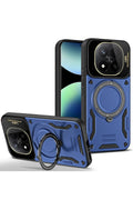 Mey İthalat® Redmi Note 14 Pro 4G Kılıf Joy Lens Standlı Kapak - Lacivert