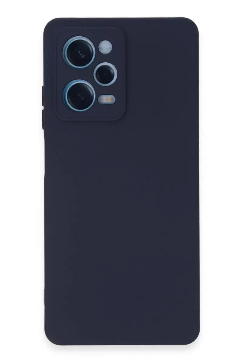 Mey İthalat® Redmi Note 12 Pro 5G Kılıf Nano içi Kadife Silikon - Lacivert