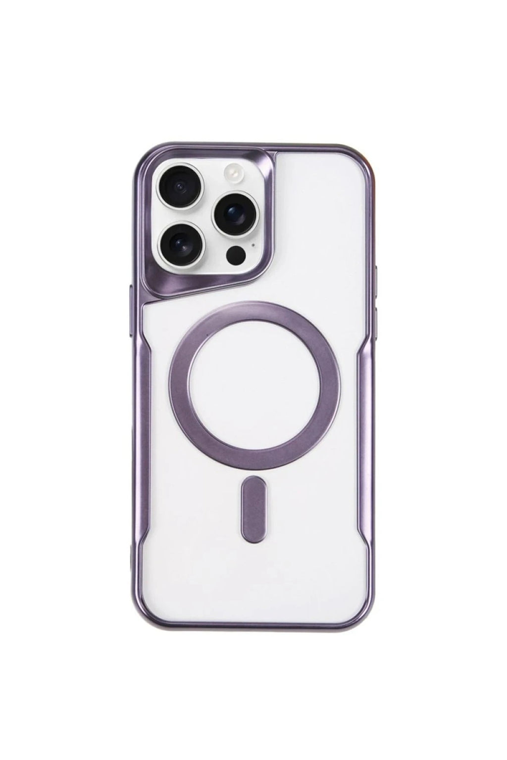 Mey İthalat® iPhone 14 Pro Kılıf Boyi Magsafe Silikon Kapak - Derin Mor