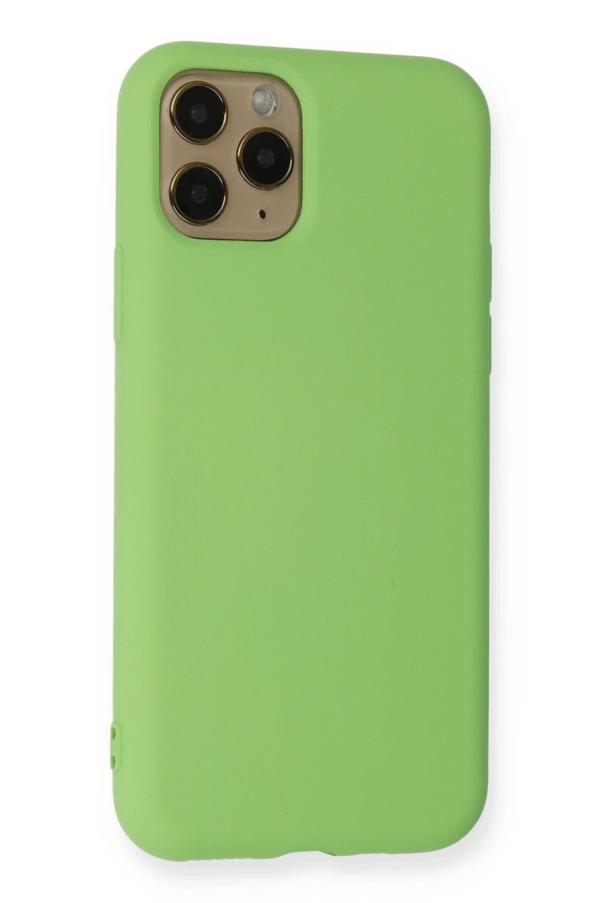 Mey İthalat® iPhone 11 Pro Kılıf Nano içi Kadife Silikon - Yeşil
