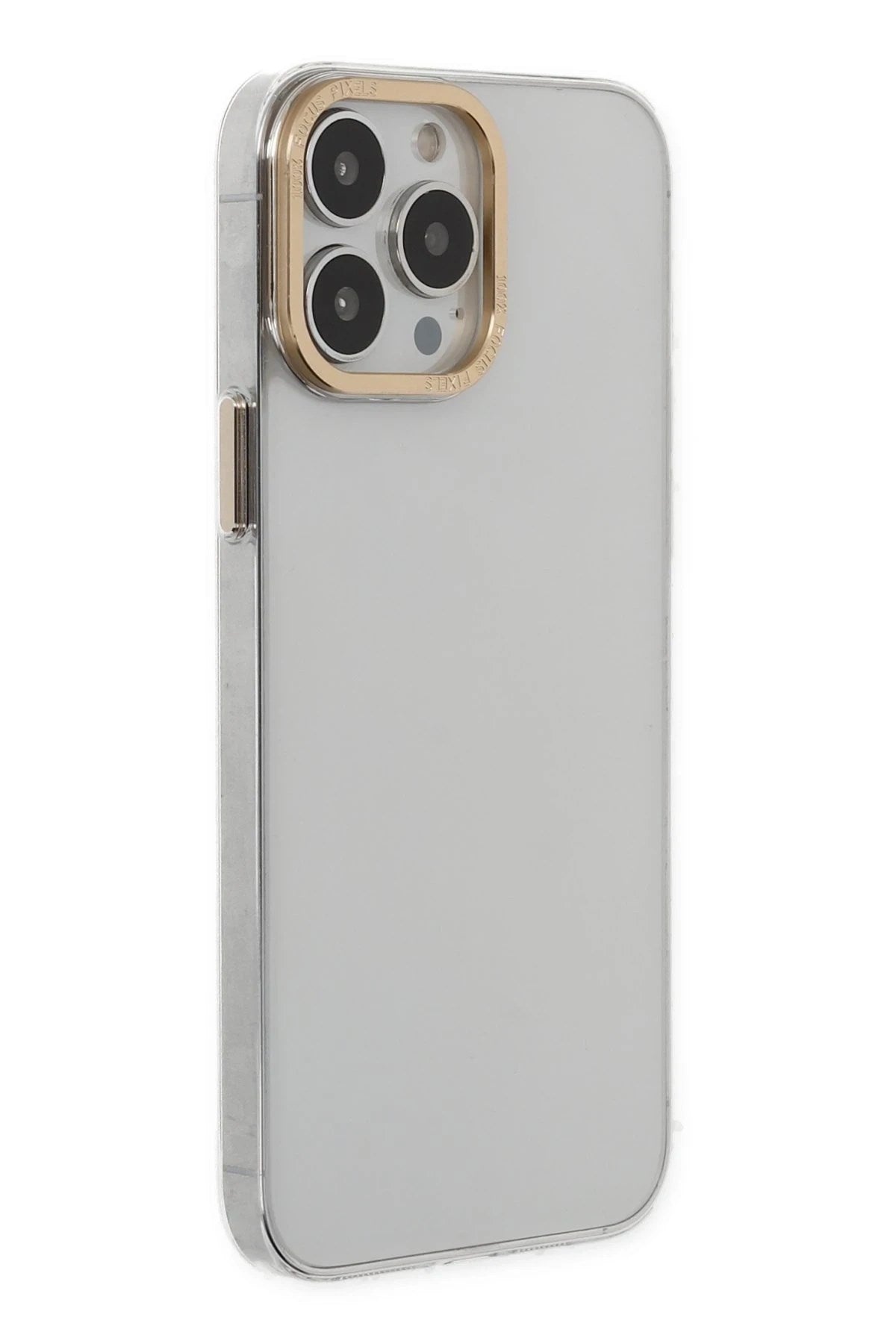 Mey İthalat® iPhone 13 Pro Kılıf Anka PC Sert Metal Kapak - Şeffaf