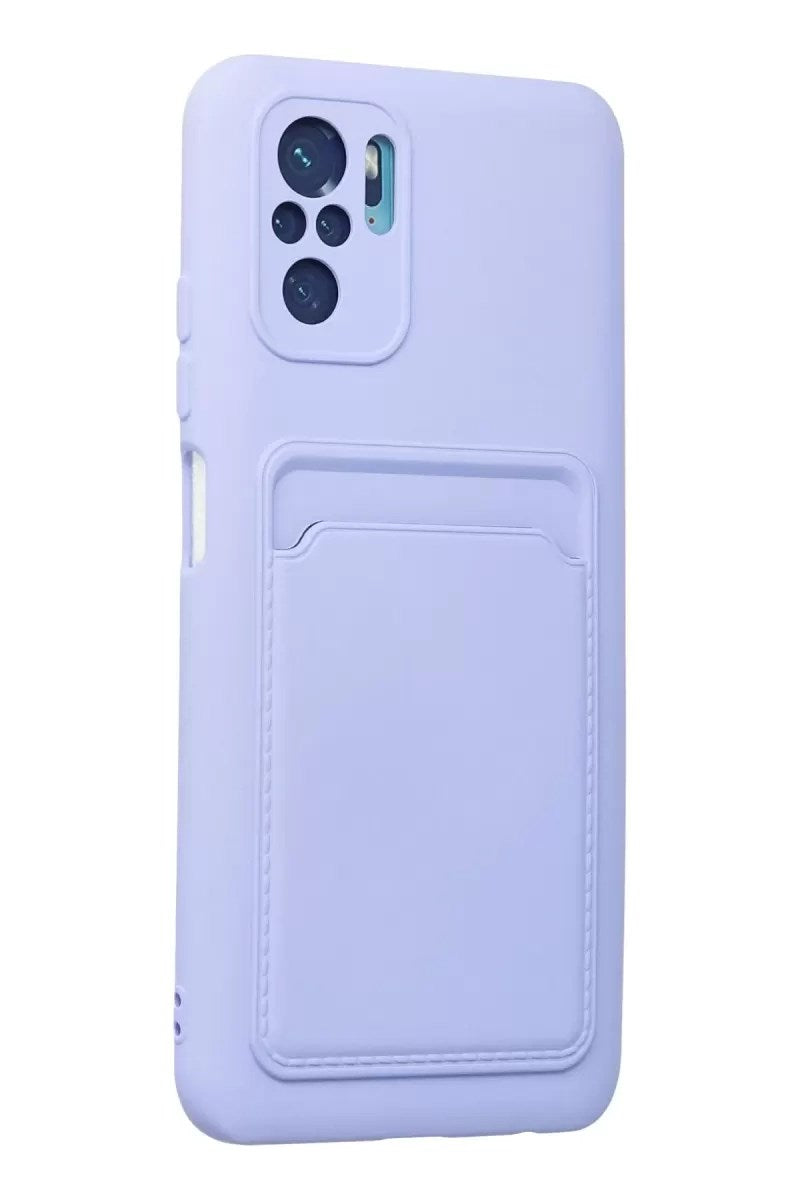 Mey İthalat® Redmi Note 10S Kılıf Kelvin Kartvizitli Silikon - Lila