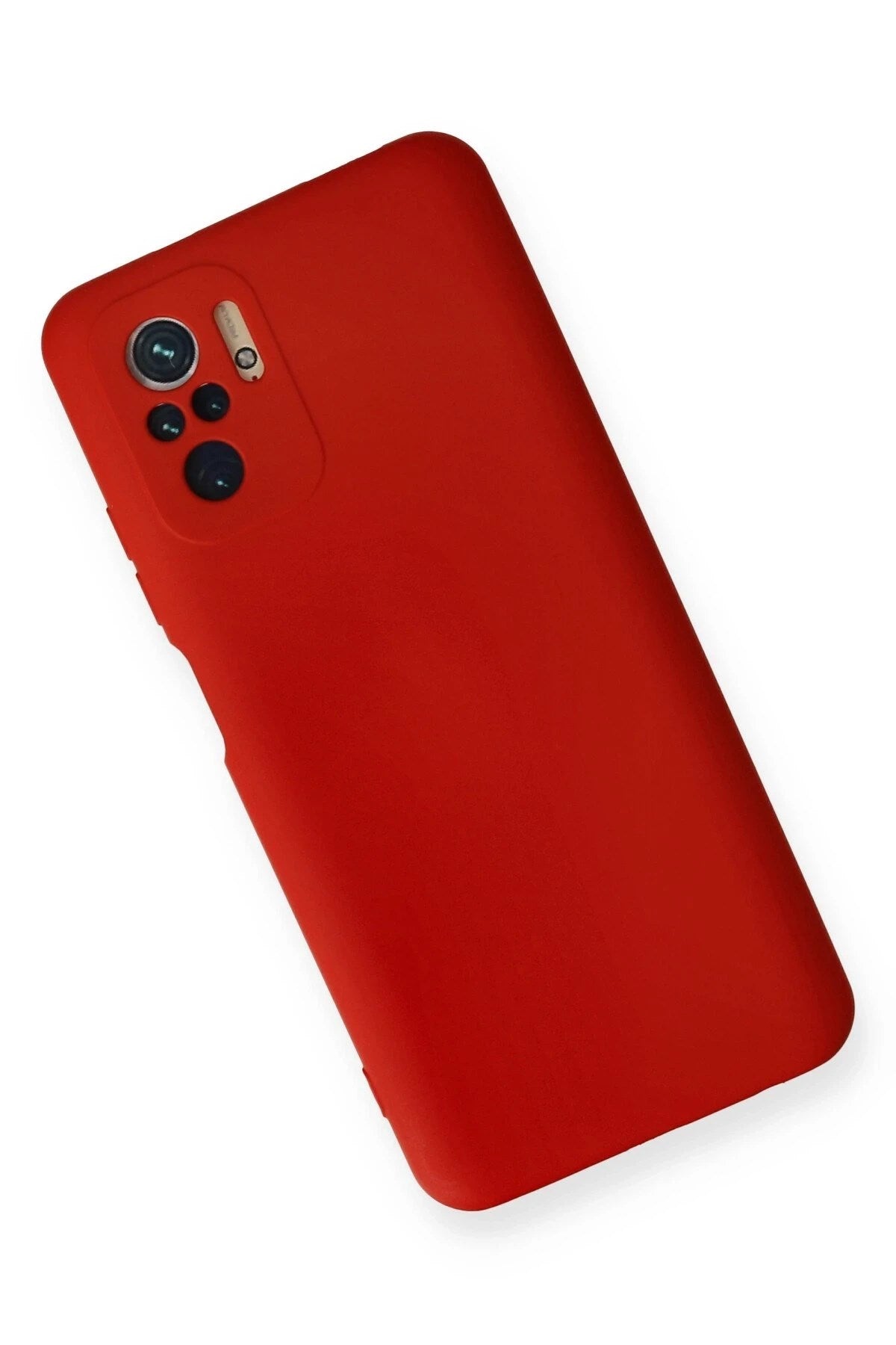 Mey İthalat® Redmi Note 10 Kılıf Nano içi Kadife Silikon - Kırmızı