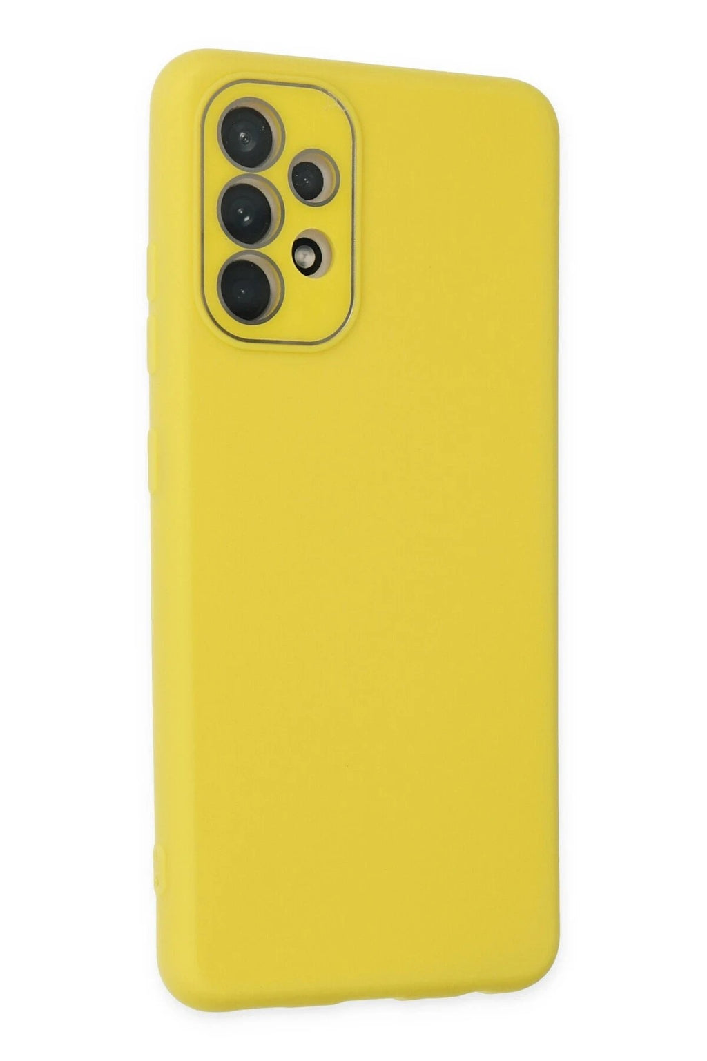 Mey İthalat® Samsung Galaxy A53 5G Kılıf Lansman Glass Kapak - Sarı