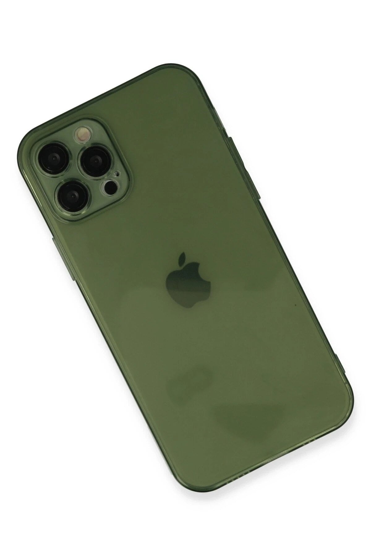 Mey İthalat® iPhone 12 Pro Max Kılıf Fly Lens Silikon - Yeşil