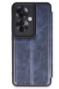 Mey İthalat® Reno 11F Kılıf Flip Cover - Lacivert