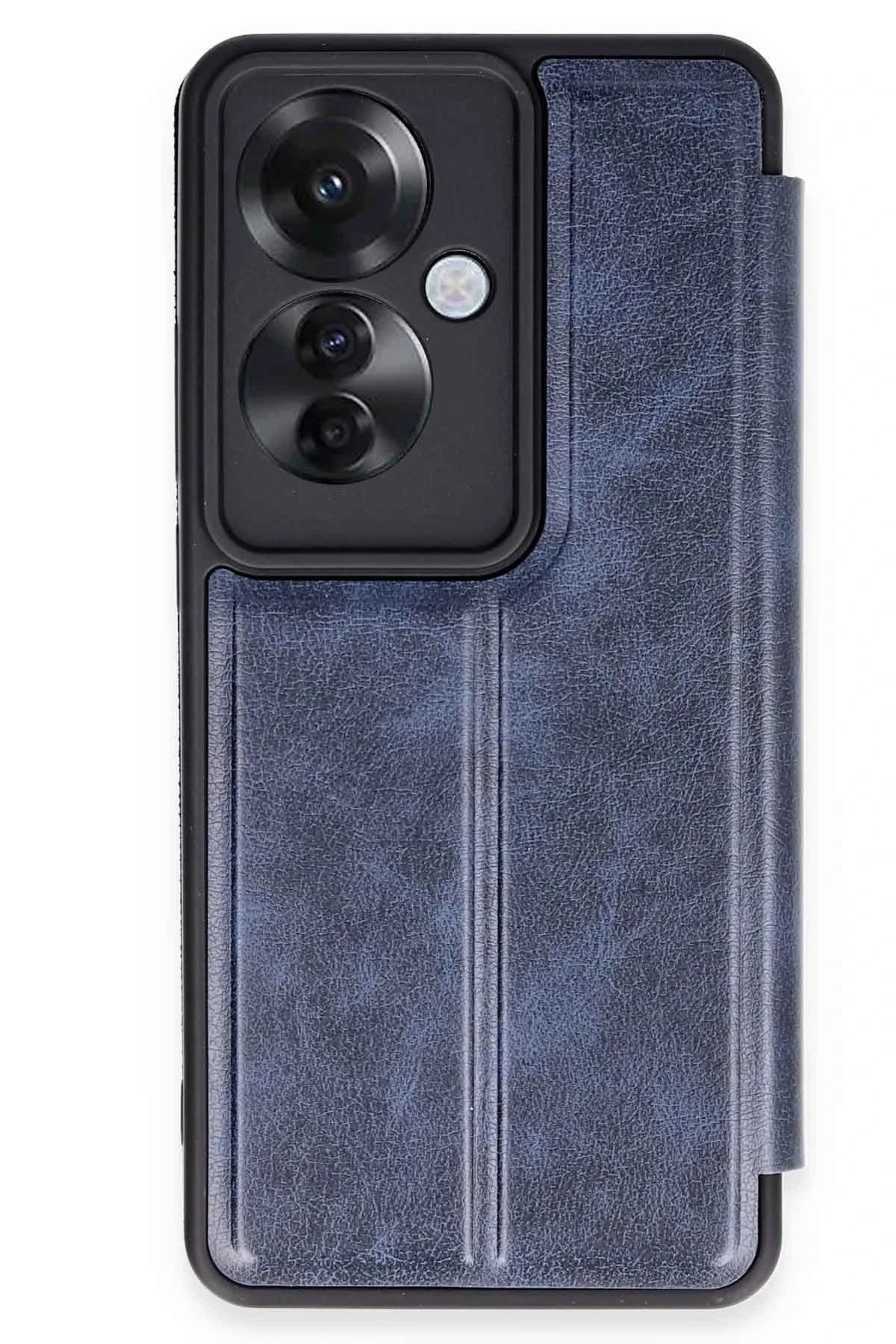 Mey İthalat® Reno 11F Kılıf Flip Cover - Lacivert