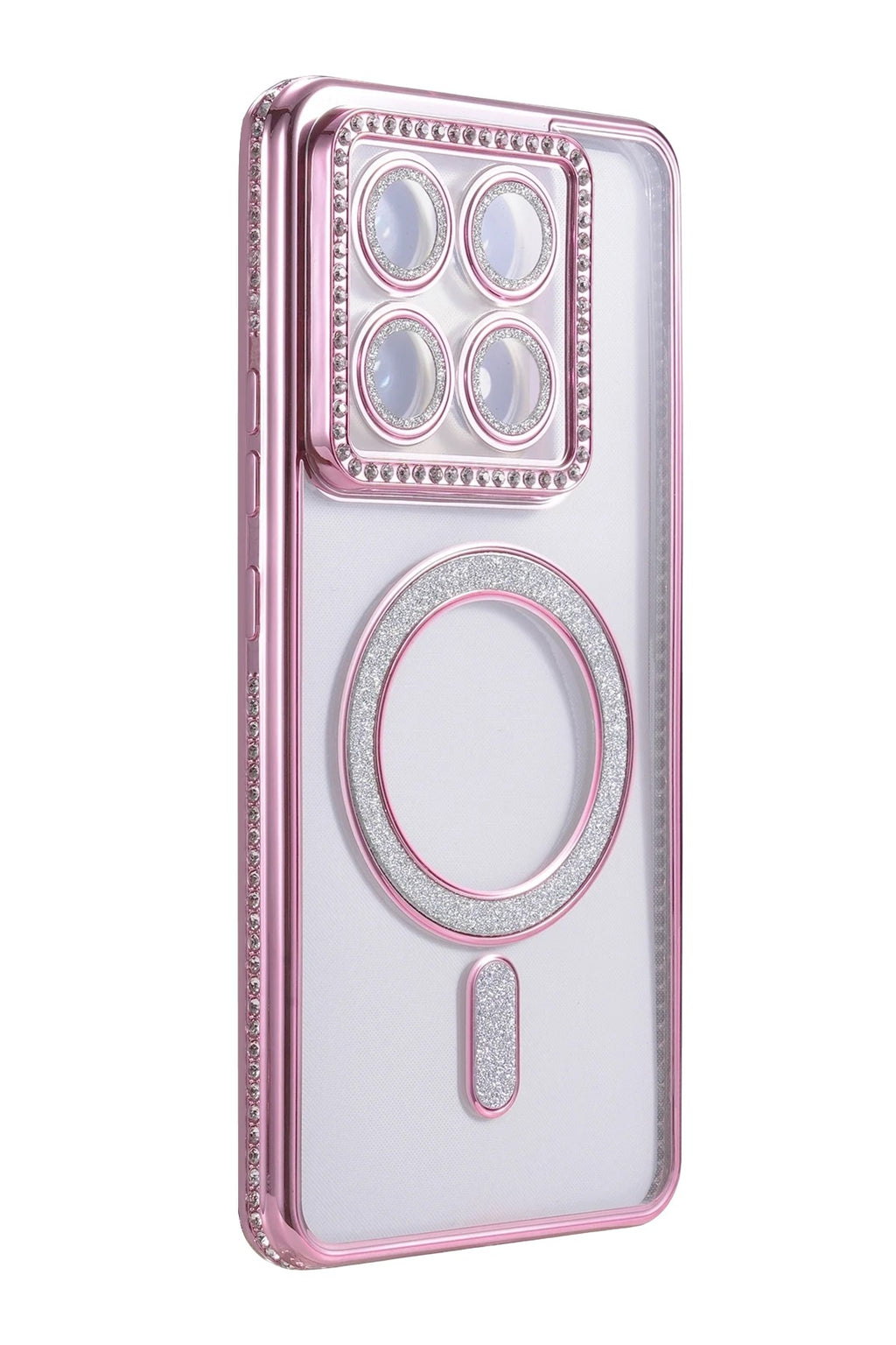 Mey İthalat® Mi 14T Pro Joke Simli Magneticsafe Kılıf - Pembe