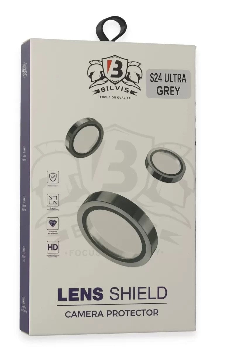 Mey İthalat® Samsung Galaxy S24 Ultra Bilvis Titan Kamera Lens - Titan Gri