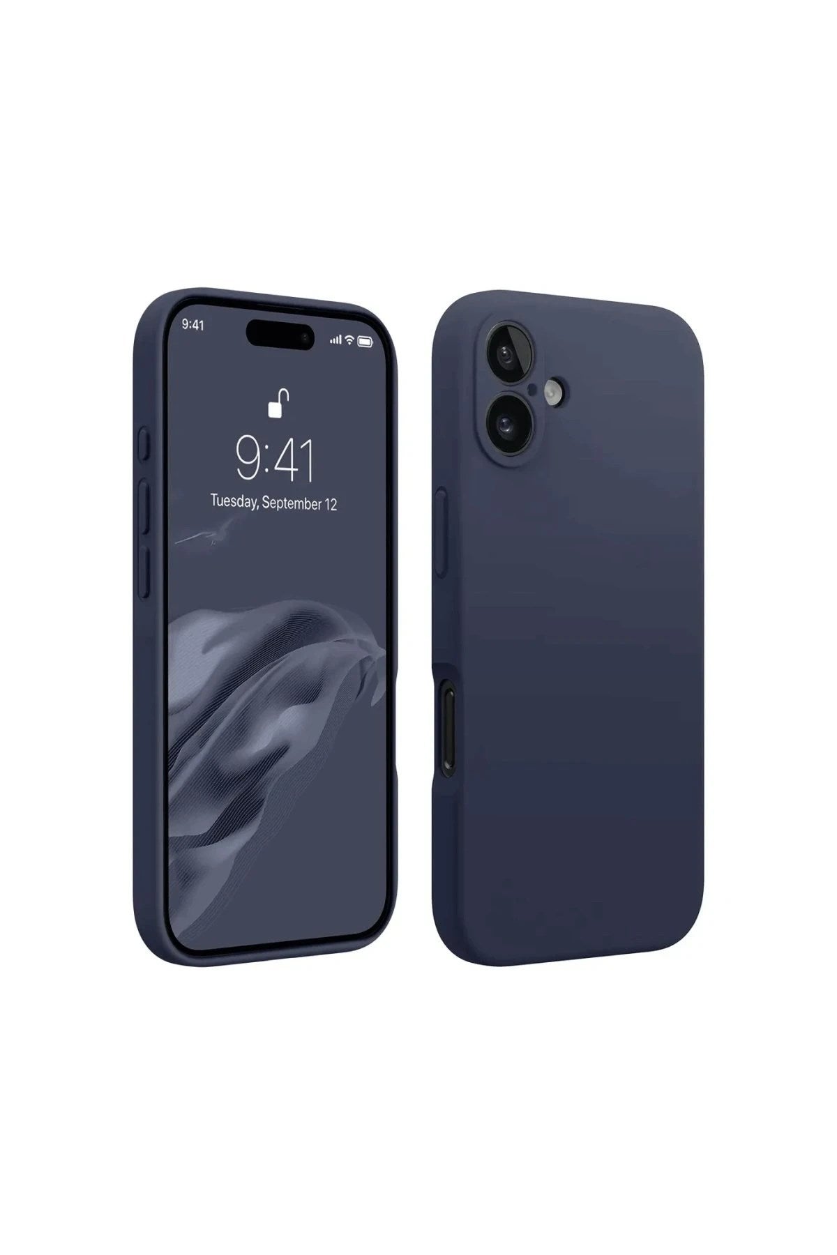 Mey İthalat® iPhone 16 Kılıf First Silikon - Lacivert