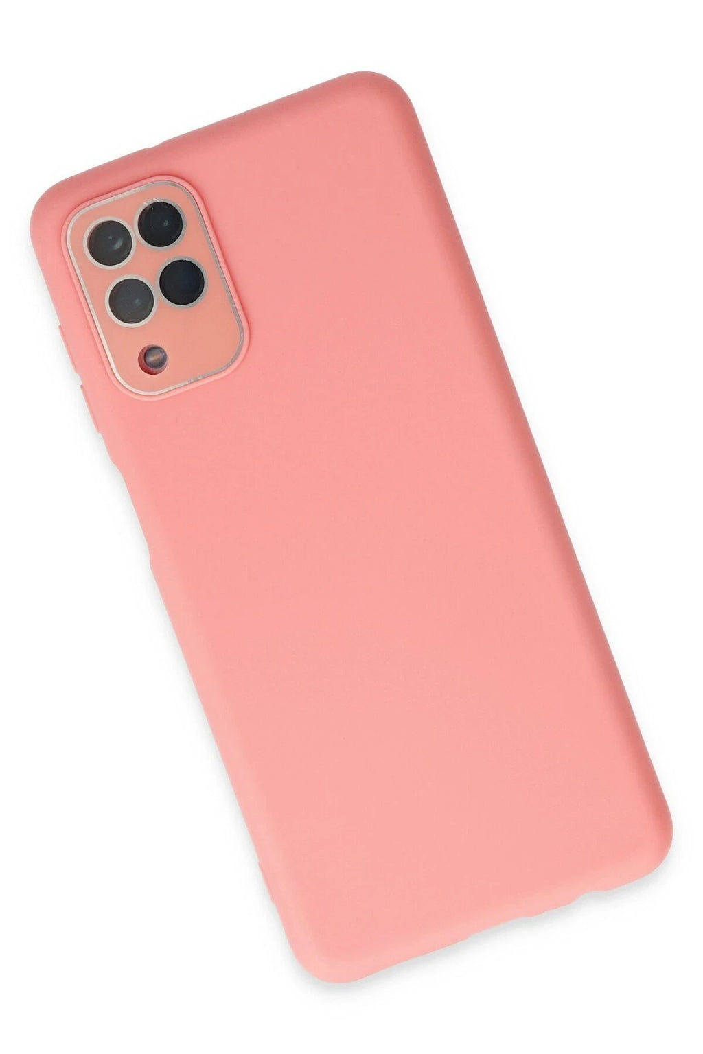 Mey İthalat® Samsung Galaxy A22 Kılıf Lansman Glass Kapak - Pembe