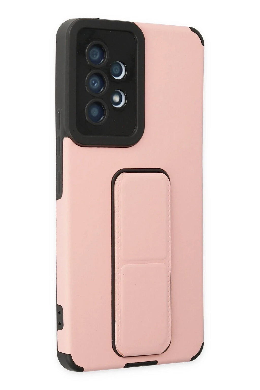 Mey İthalat® Samsung Galaxy A53 5G Kılıf Mega Standlı Silikon - Pudra