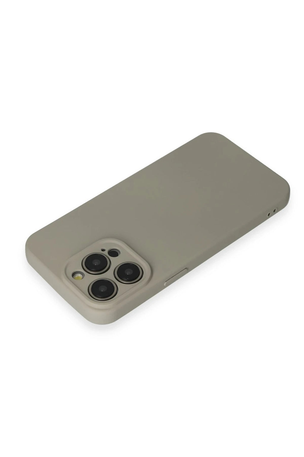 Mey İthalat® iPhone 15 Pro Max Kılıf Nano içi Kadife Silikon - Beyaz Titanyum