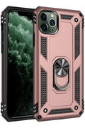 Mey İthalat® iPhone 11 Pro Max Kılıf Sofya Yüzüklü Silikon Kapak - Rose