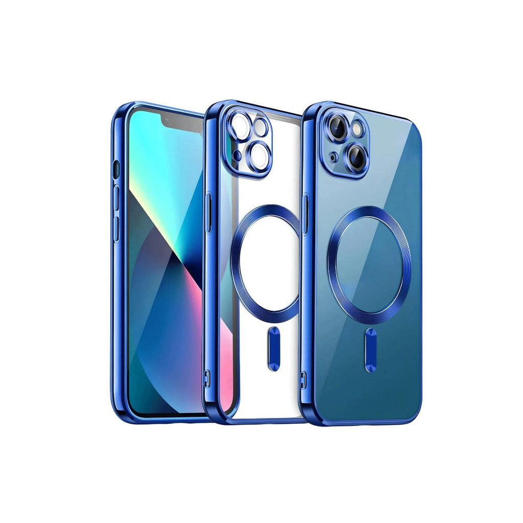 Mey İthalat® iPhone 15 Kılıf Kross Magneticsafe Kapak - Lacivert