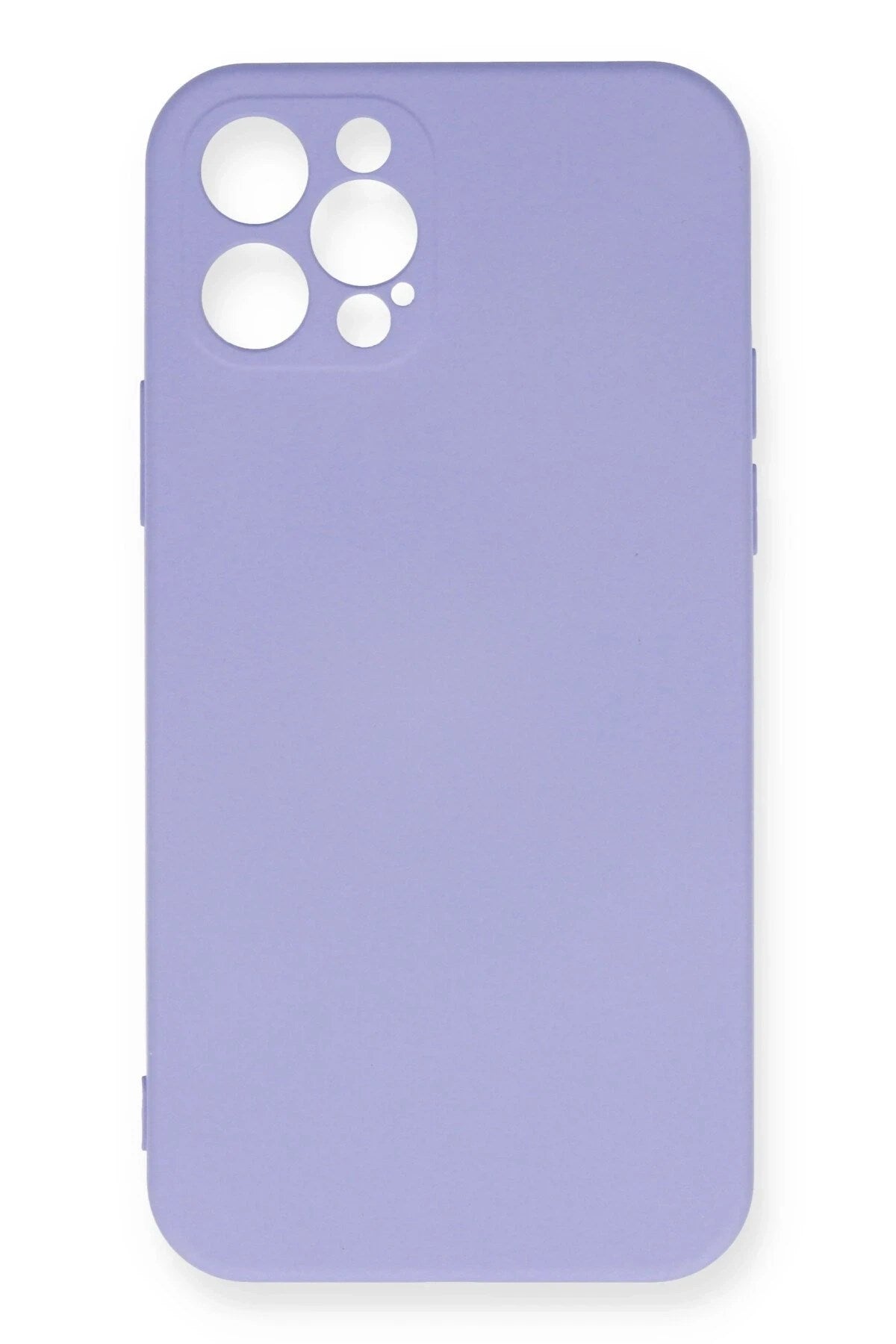 Mey İthalat® iPhone 12 Pro Max Kılıf Nano içi Kadife Silikon - Lila