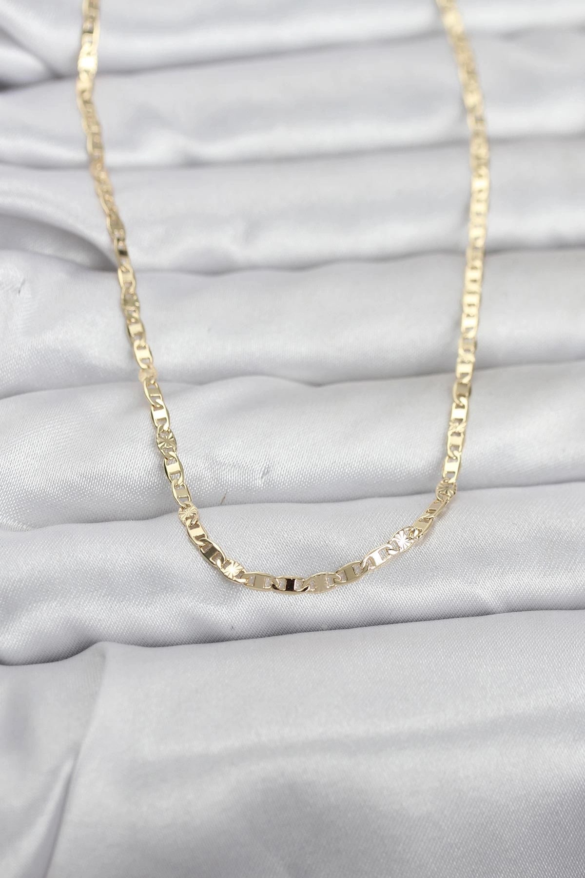 Mey İthalat® CM 14K Gold Renk Zincir Model 60 cm Kadın Kolye