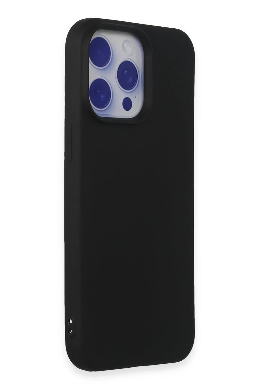 Mey İthalat® iPhone 15 Pro Max Kılıf Nano içi Kadife Silikon - Siyah