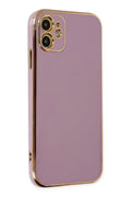 Mey İthalat® iPhone 12 Kılıf Volet Silikon - Mor