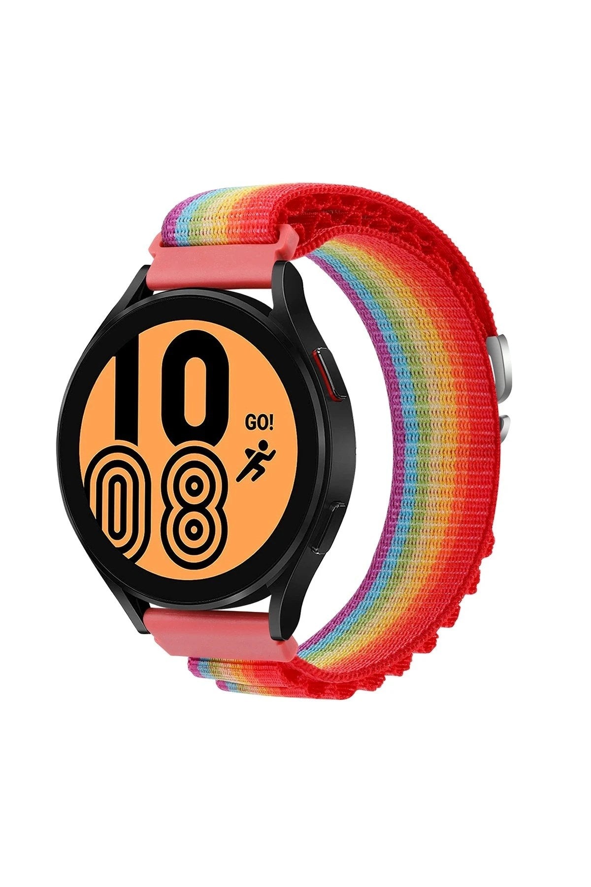 Mey İthalat® Watch 22mm KR410 Kumaş Kordon - Gökkuşağı 1