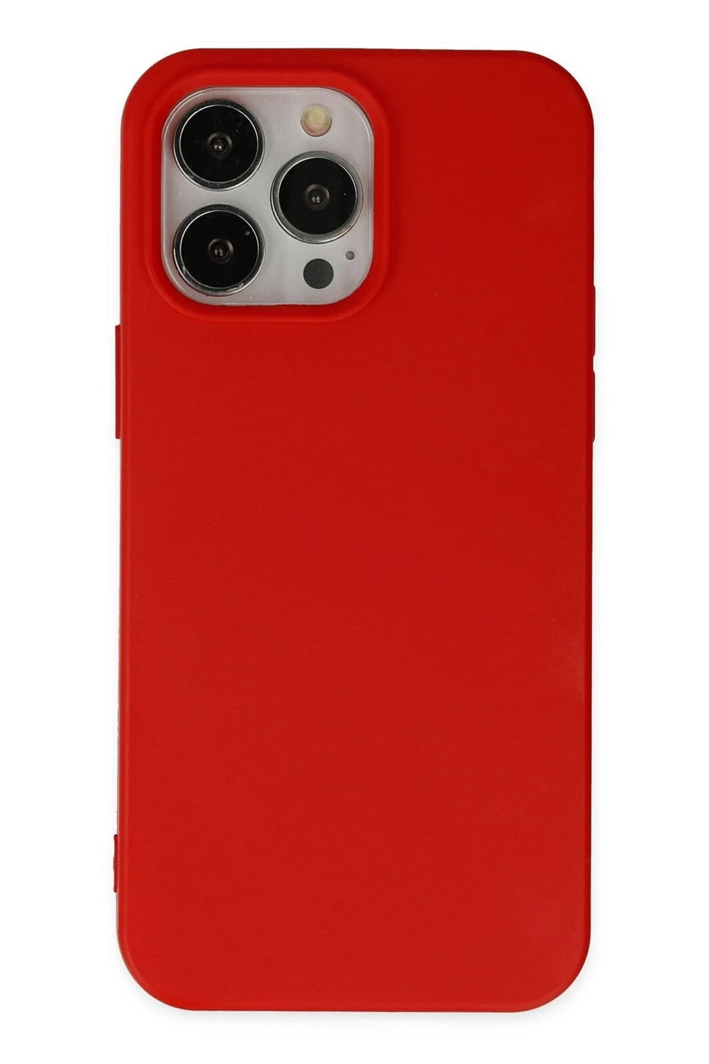 Mey İthalat® iPhone 14 Pro Kılıf Nano içi Kadife Silikon - Kırmızı