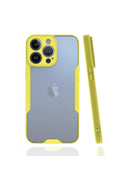 Mey İthalat® iPhone 13 Pro Kılıf Platin Silikon - Sarı