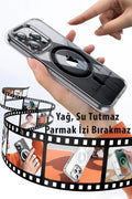 Mey İthalat® iPhone 15 Pro Max Kılıf Crystal Magsafe Kapak - Şeffaf