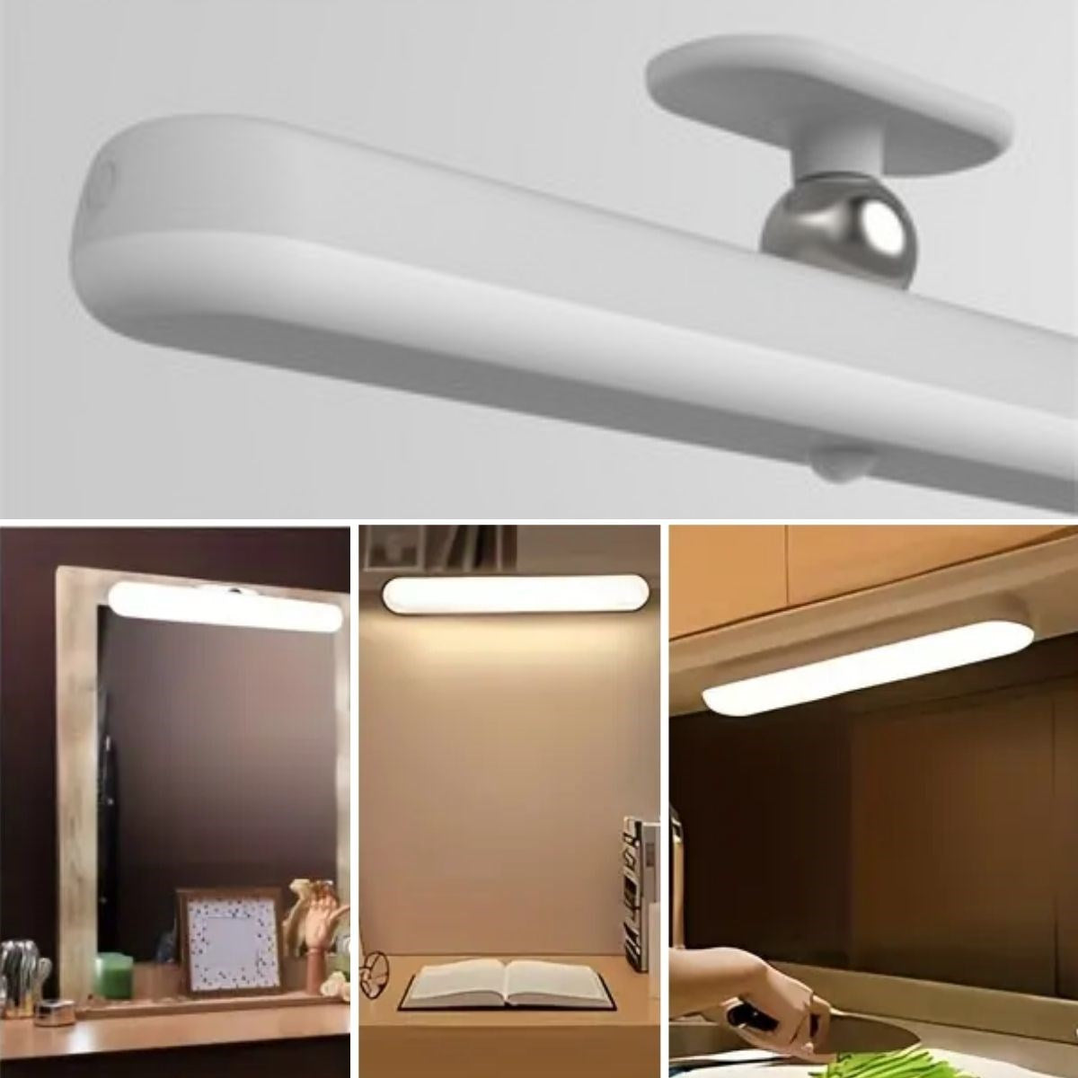 Dokunmatik USB İle Şarj Olabilen 27 cm Led Aydınlatma Makyaj Aynası Işığı