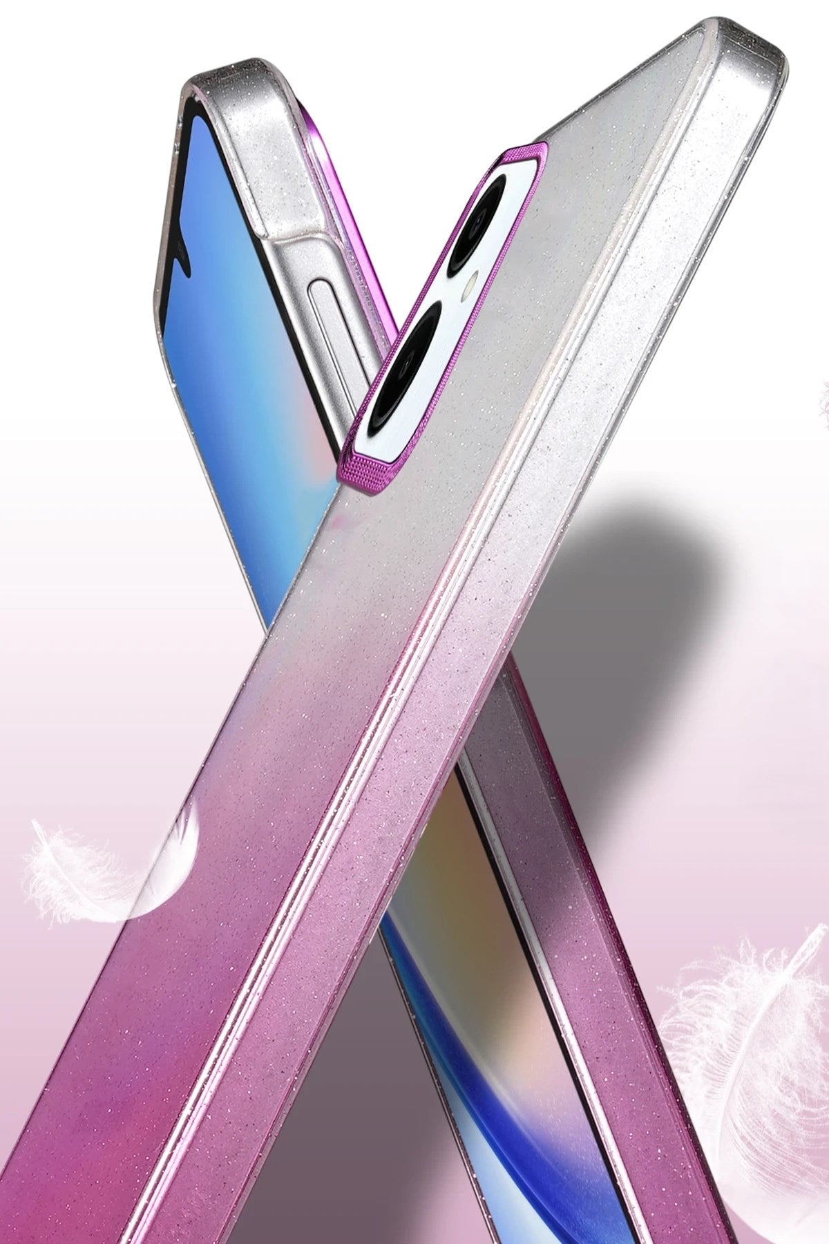 Mey İthalat® Samsung Galaxy A06 Glossy Kapak - Çöl Titanyum