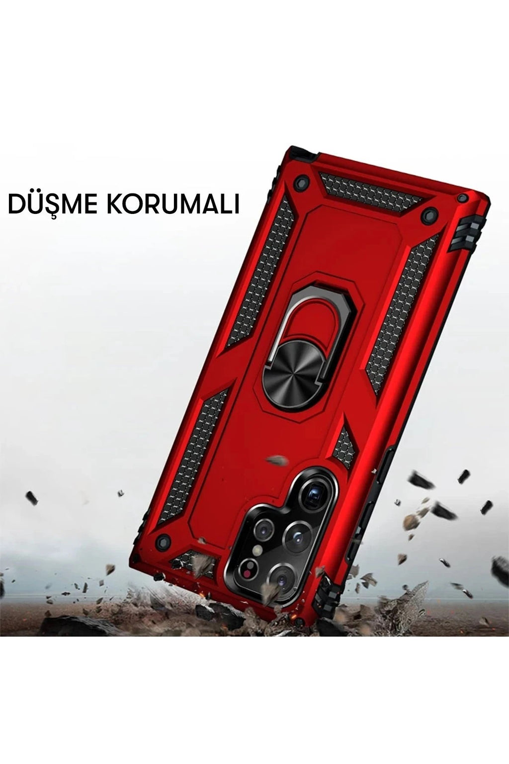 Mey İthalat® Samsung Galaxy A14 4G Kılıf Sofya Yüzüklü Silikon Kapak - Yeşil