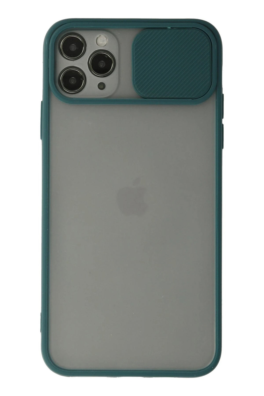 Mey İthalat® iPhone 11 Pro Kılıf Palm Buzlu Kamera Sürgülü Silikon - Yeşil