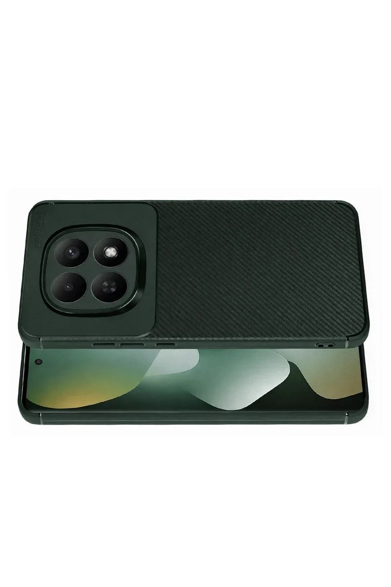 Mey İthalat® Redmi Note 15 Pro 5G Auto Focus Karbon Kapak - Koyu Yeşil