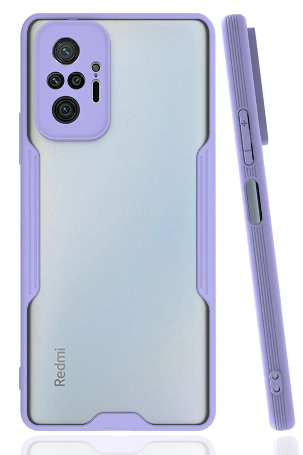 Mey İthalat® Redmi Note 10 Pro Kılıf Platin Silikon - Lila