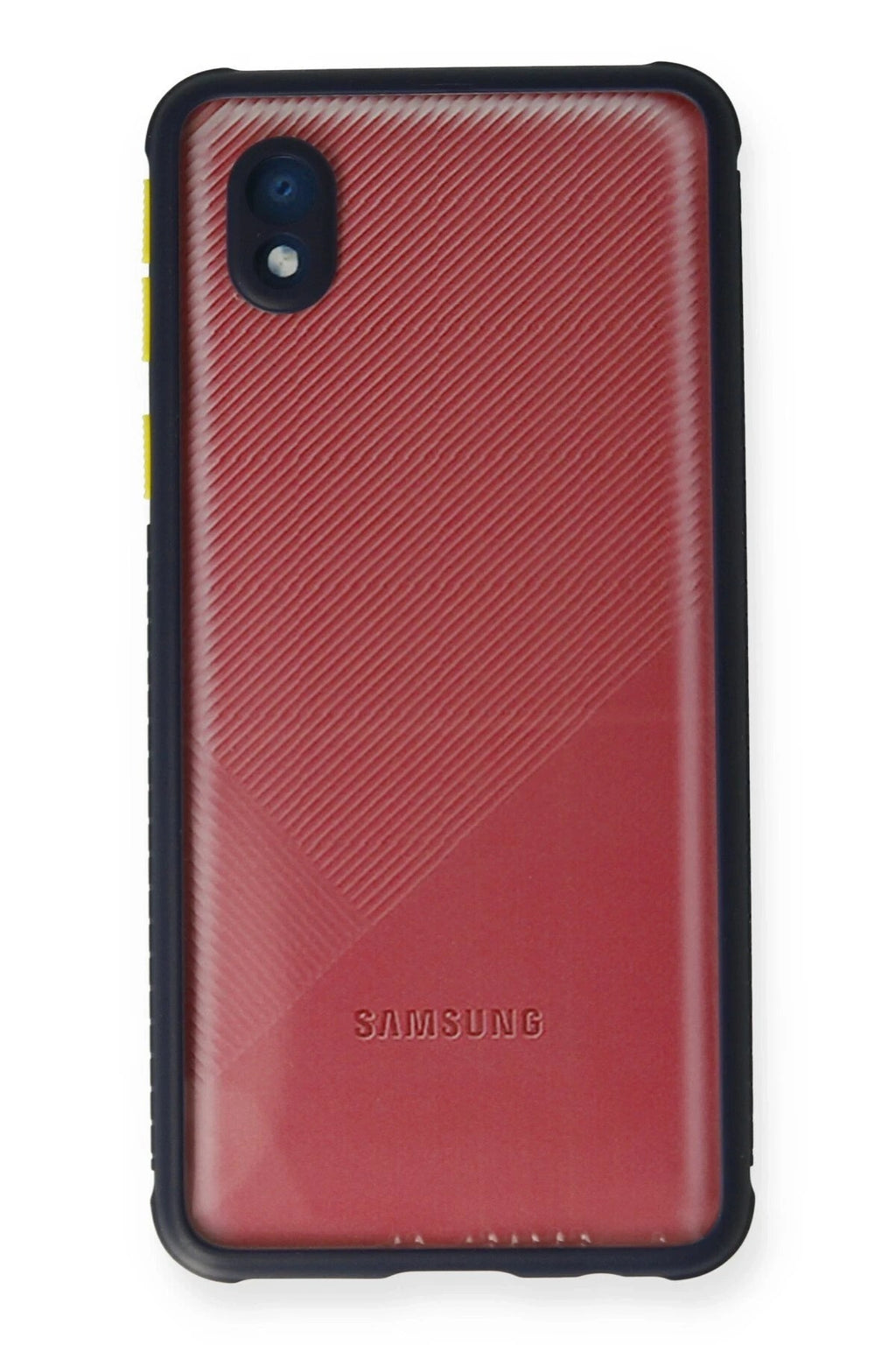 Mey İthalat® Samsung Galaxy A01 Core Kılıf Miami Şeffaf Silikon - Lacivert