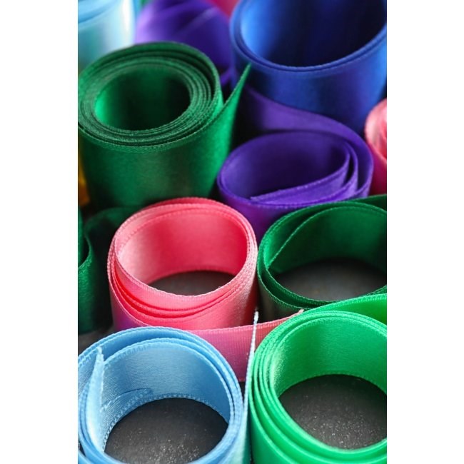 Saten Kurdele 6 Cm Beyaz 5 Metre