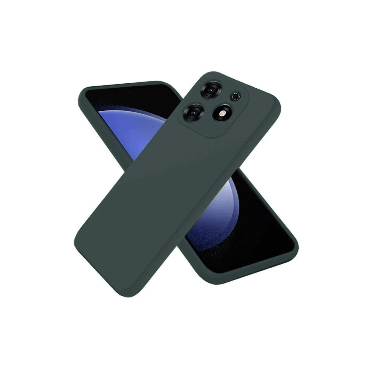 Mey İthalat® Tecno Spark Go 2024 Kılıf First Silikon - Koyu Yeşil