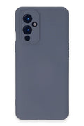 Mey İthalat® One Plus 9 Kılıf Nano içi Kadife Silikon - Gri