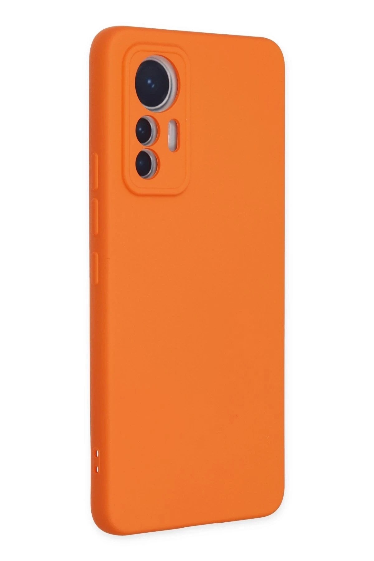 Mey İthalat® Mi 12 Lite Kılıf Nano içi Kadife Silikon - Turuncu