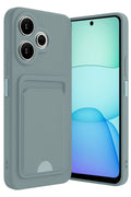 Mey İthalat® Redmi 13 4G Kılıf Kelvin Kartvizitli Silikon - Açık Yeşil