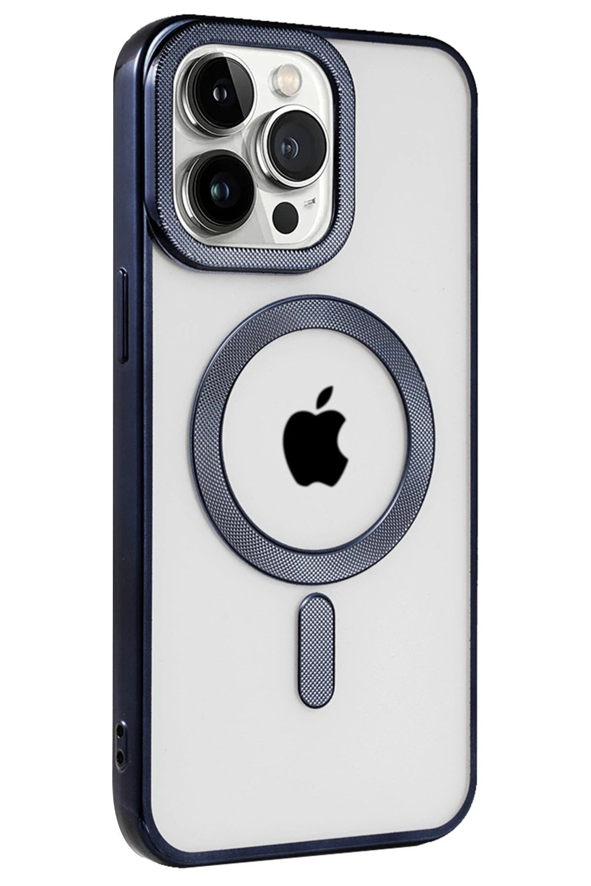 Mey İthalat® iPhone 15 Pro Kılıf Kronos Magsafe Kapak - Lacivert