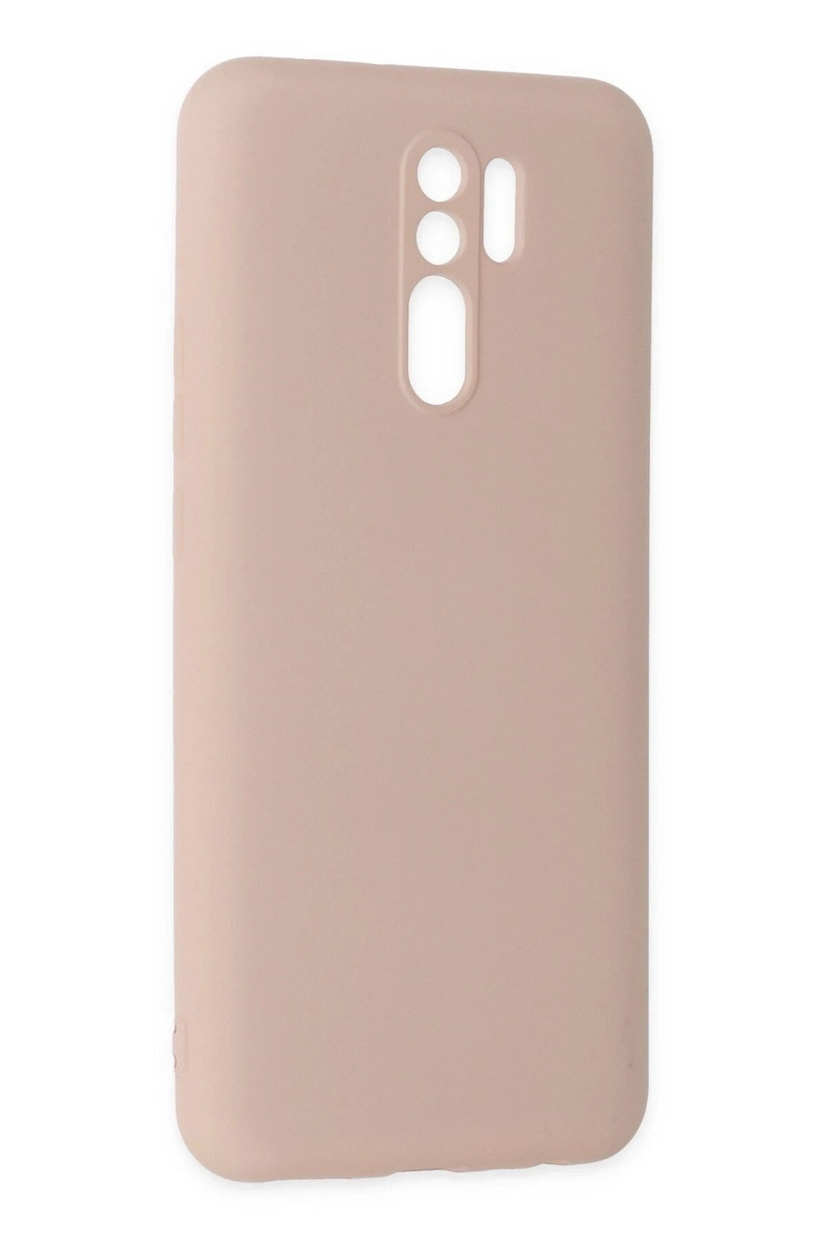Mey İthalat® Redmi 9 Kılıf Nano içi Kadife Silikon - Pudra