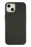 Mey İthalat® iPhone 14 Plus Kılıf Asya Deri Silikon - Koyu Yeşil