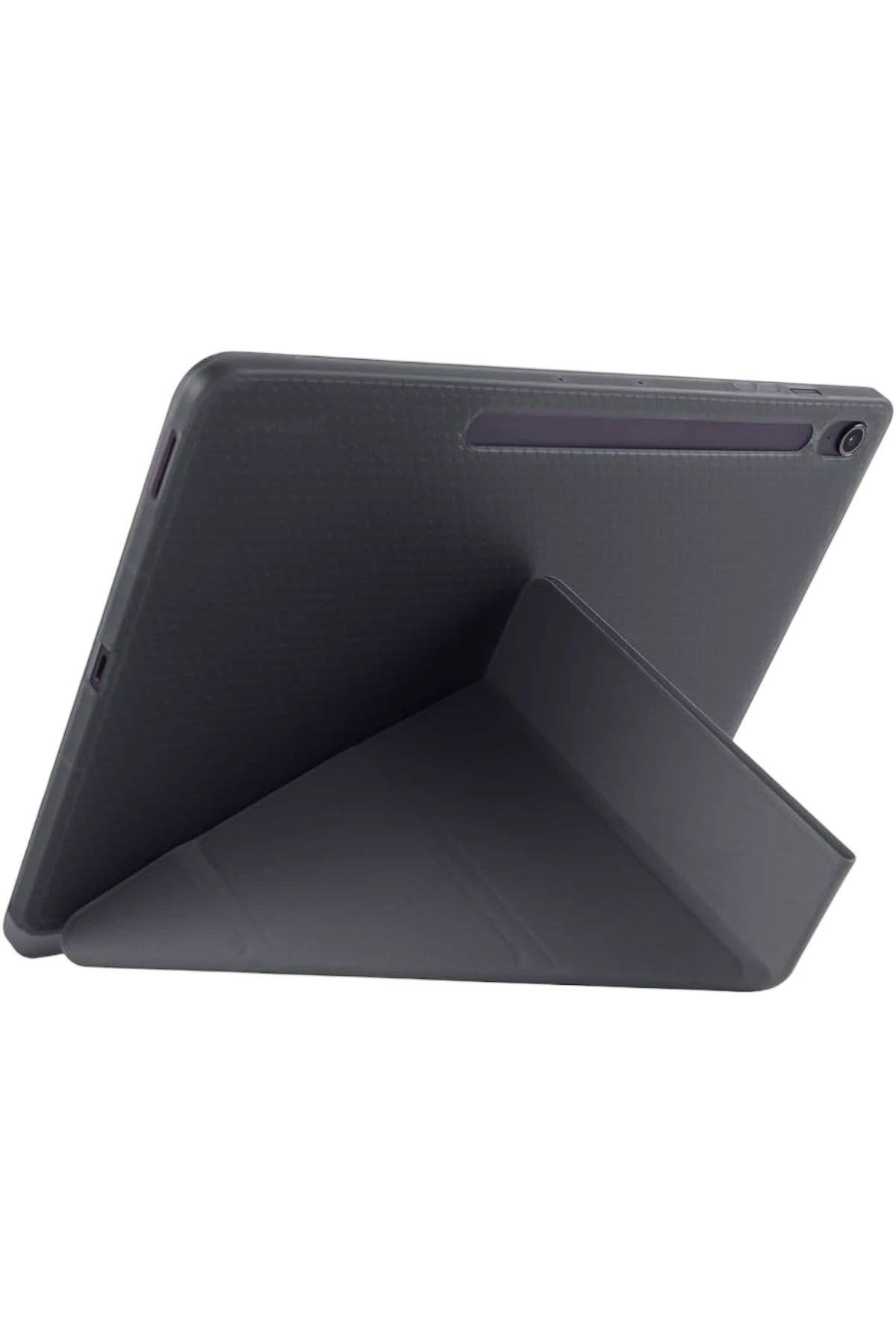 Mey İthalat® iPad Pro 13 (2024) Kılıf Kalemlikli Hugo Tablet Kılıfı - Siyah