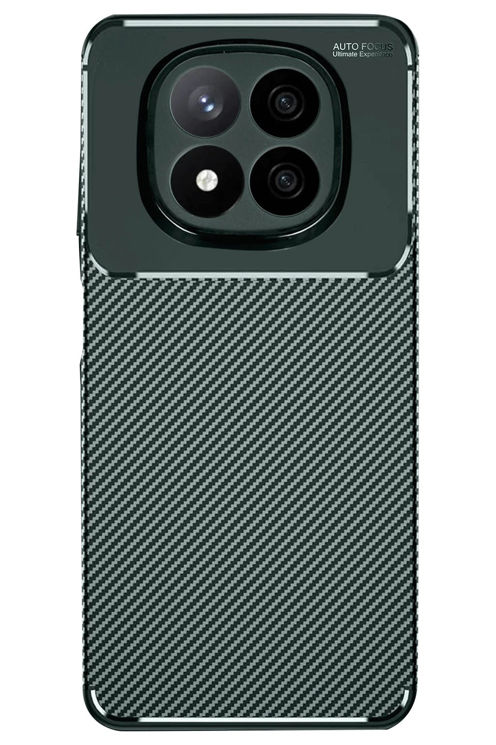 Mey İthalat® Redmi Note 14 Pro 5G Kılıf Auto Focus Karbon Kapak - Koyu Yeşil