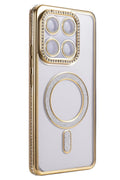 Mey İthalat® Mi 15T Pro Joke Simli Magneticsafe Kılıf - Gold