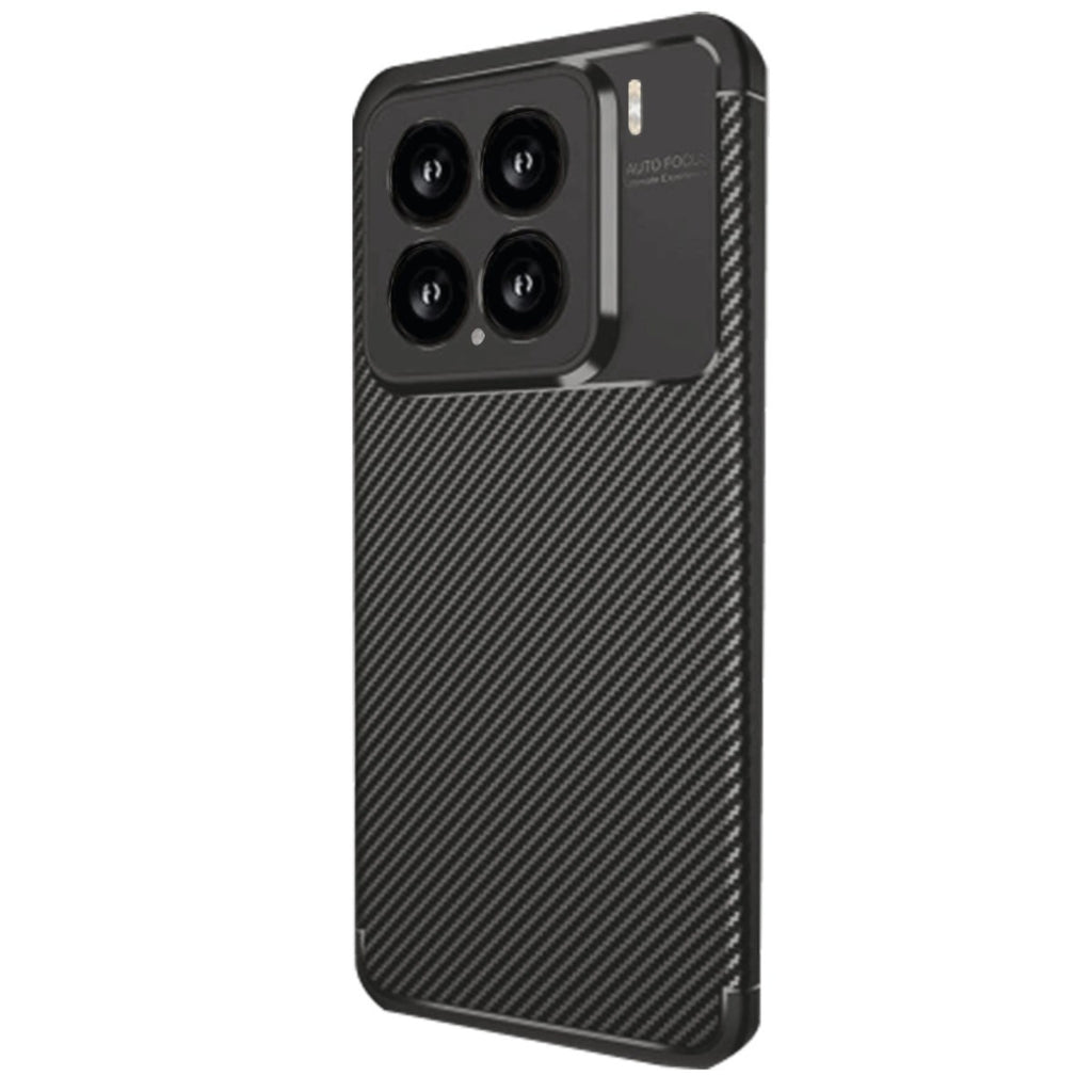 Mey İthalat® Mi 15 Kılıf Auto Focus Karbon Kapak - Siyah