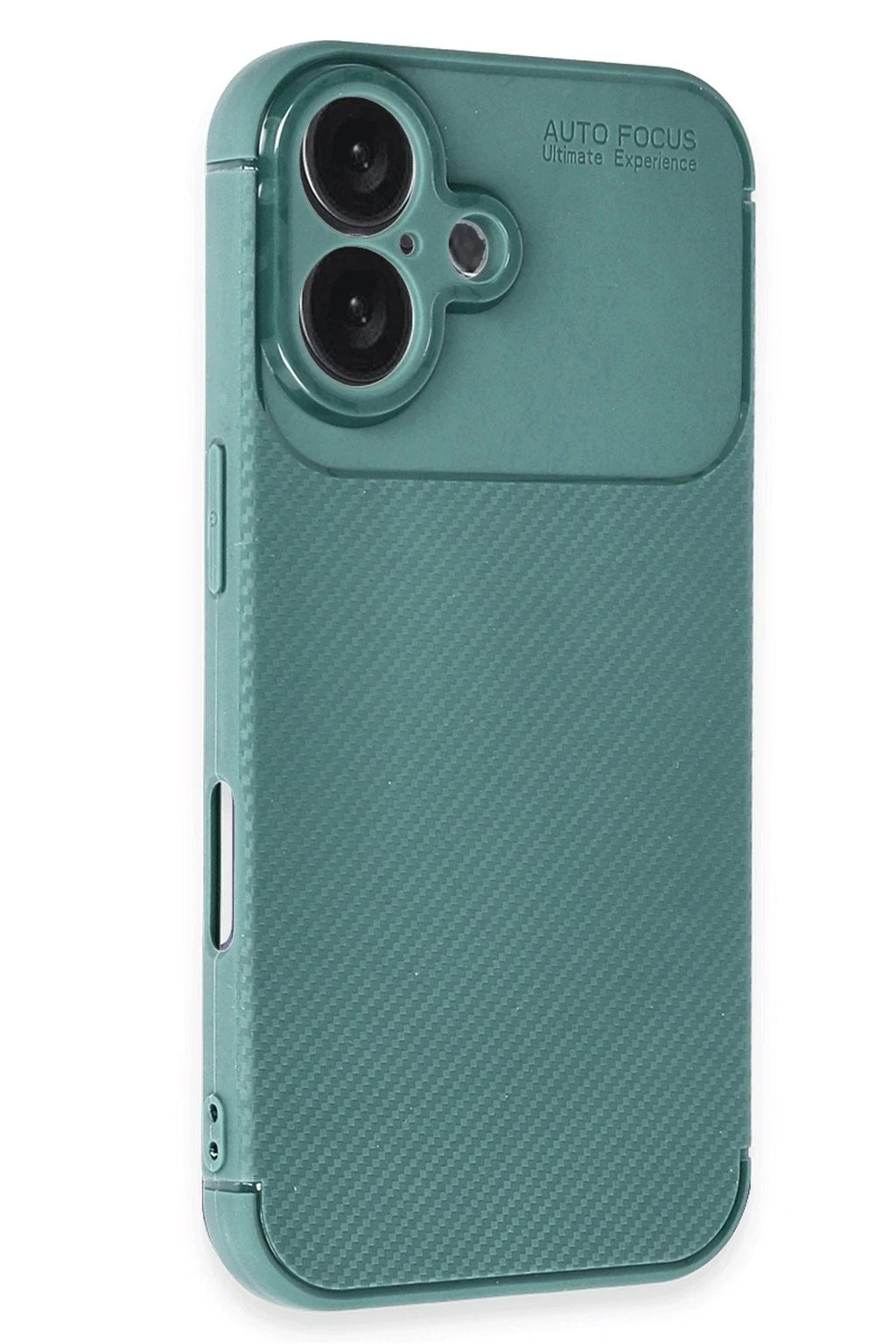 Mey İthalat® iPhone 16 Plus Kılıf Auto Focus Karbon Kapak - Koyu Yeşil
