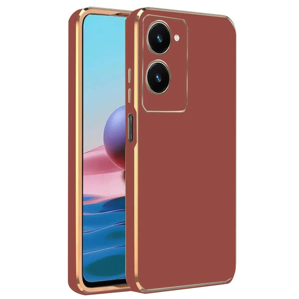 Mey İthalat® Vivo Y18 Kılıf Volet Silikon - Kırmızı