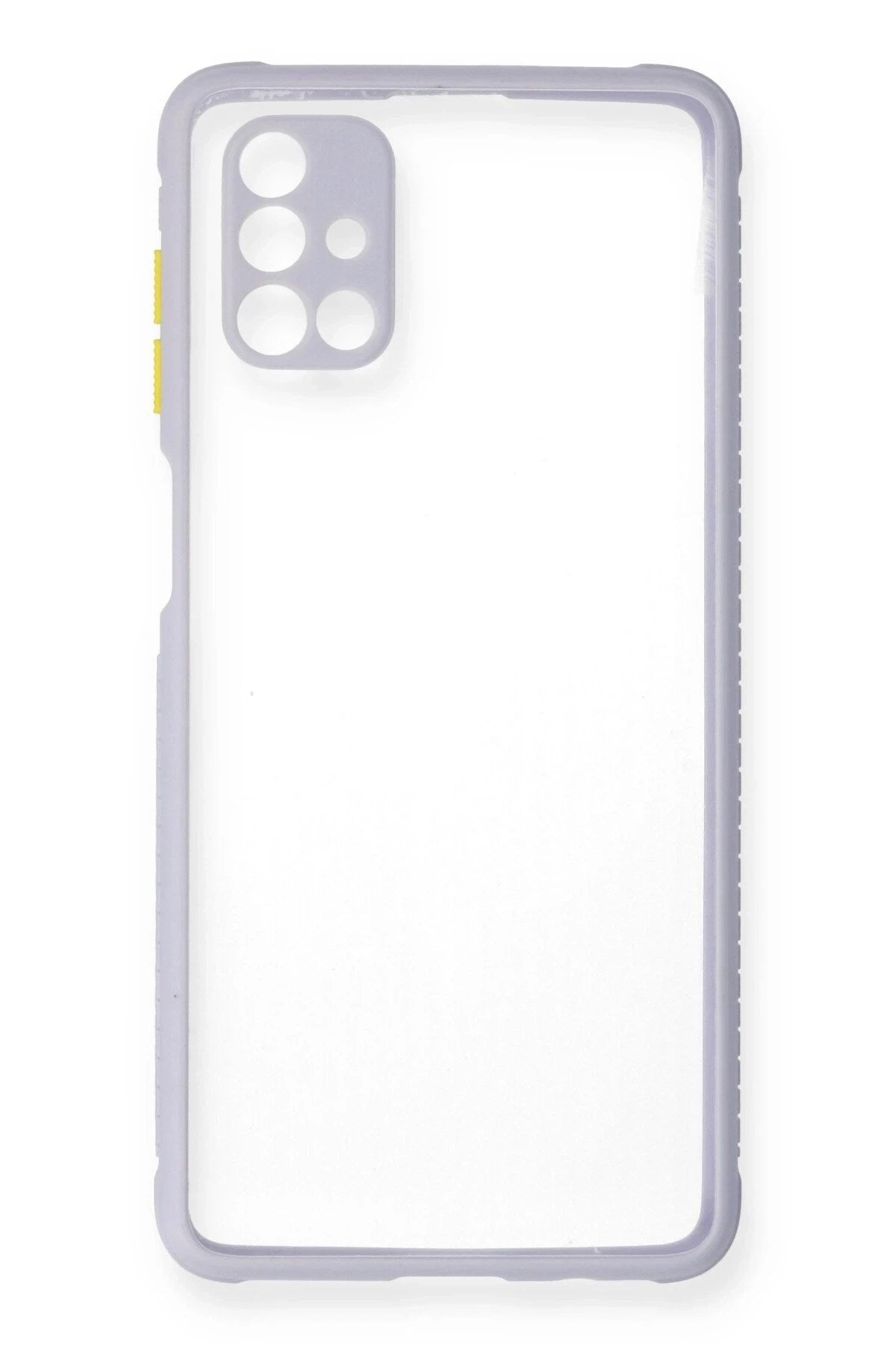 Mey İthalat® Samsung Galaxy M51 Kılıf Miami Şeffaf Silikon - Lila