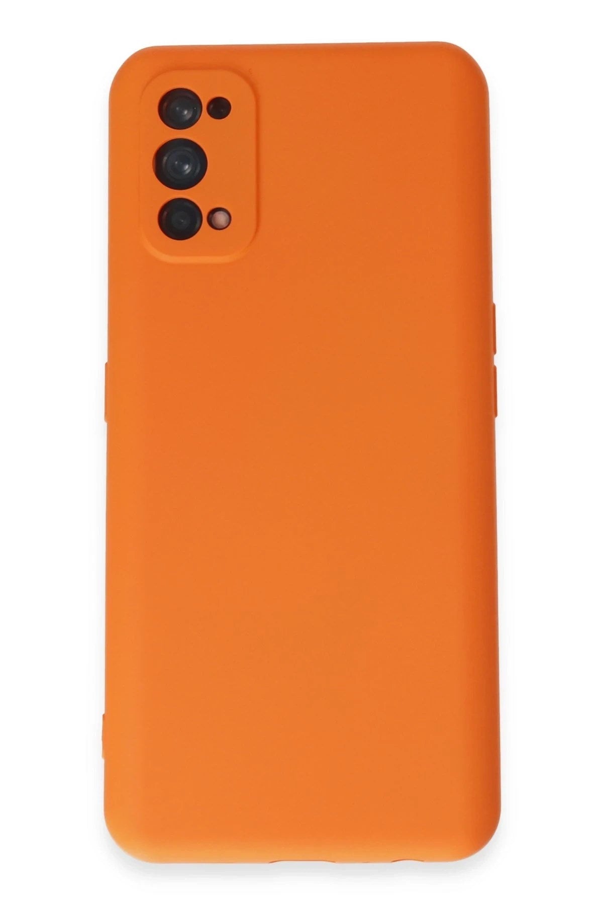 Mey İthalat® Realme 7 Pro Kılıf Nano içi Kadife Silikon - Turuncu